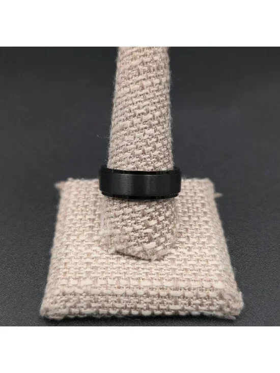 Size 10.25 Titanium Minimalist Brushed Band Ring A7400 - Picture 1 of 7